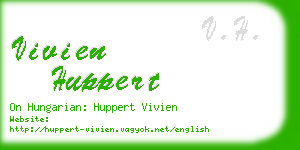 vivien huppert business card